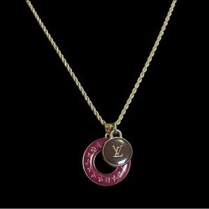 Authentic Louis Vuitton Two Charm Necklace